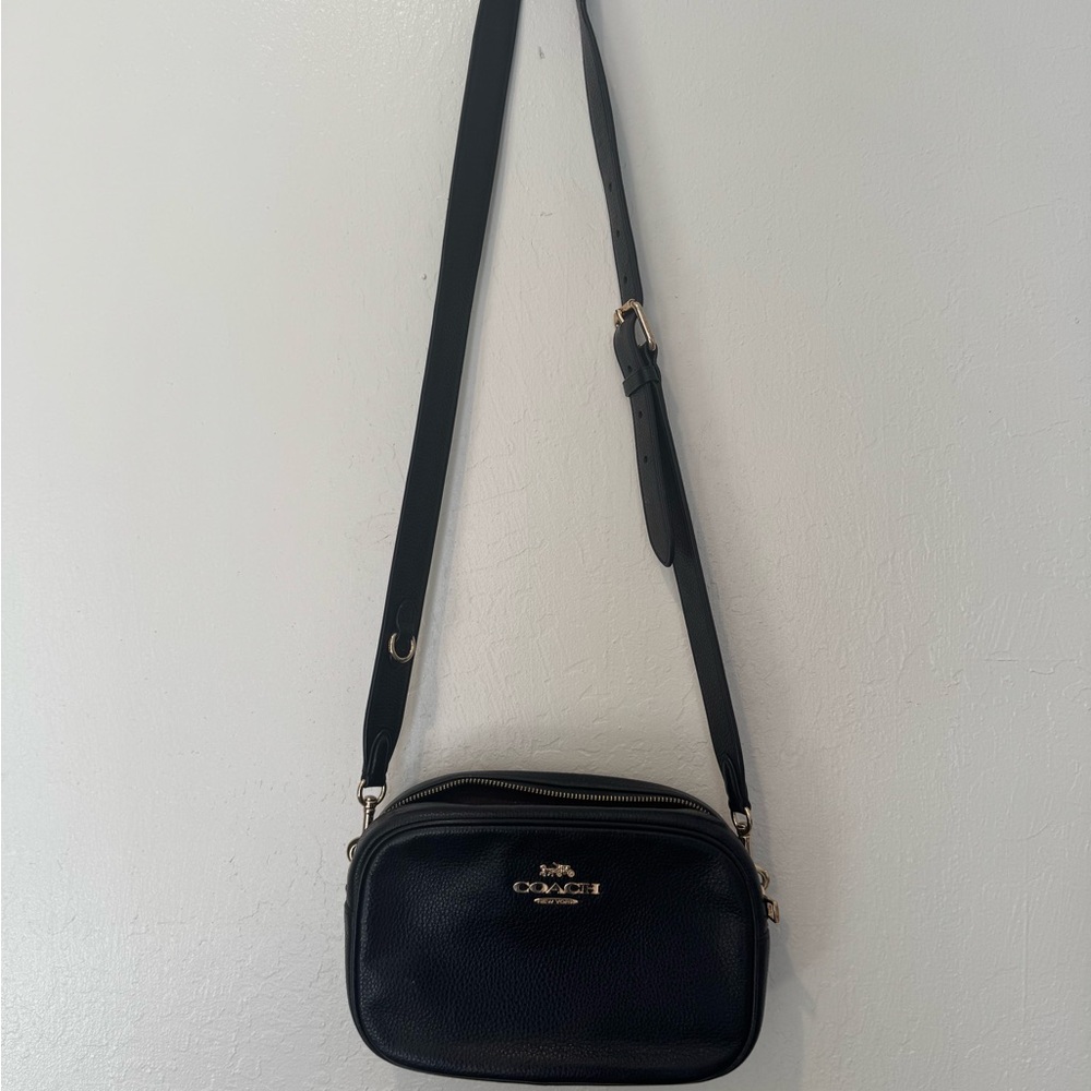 Coach Black Leather Crossbody Bag